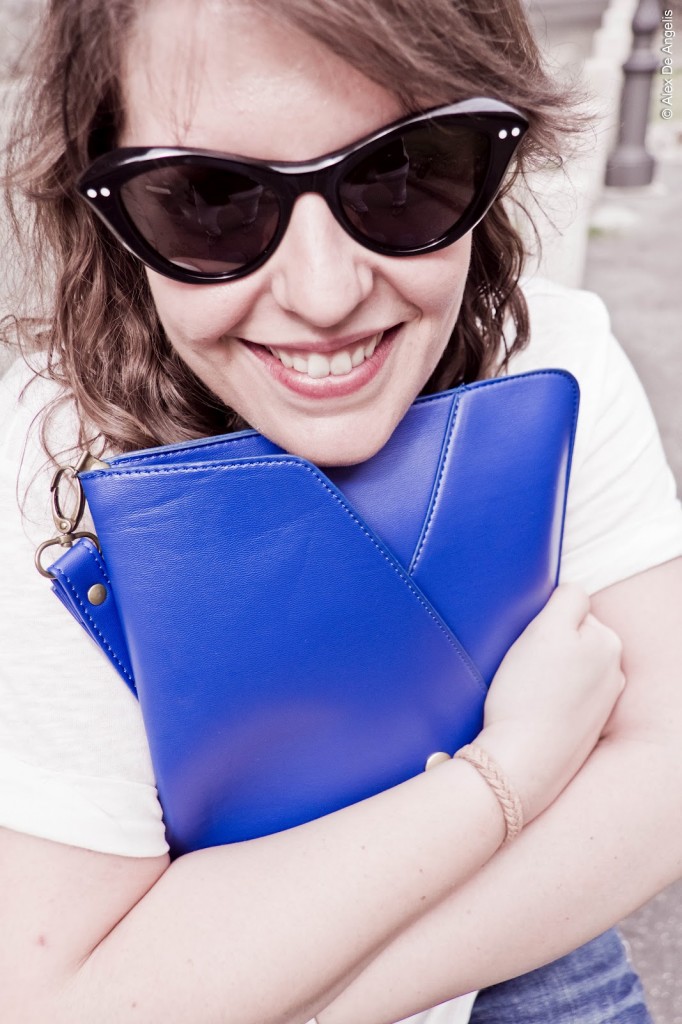Oasàp online shop: my oversized clutch bag in deep blue