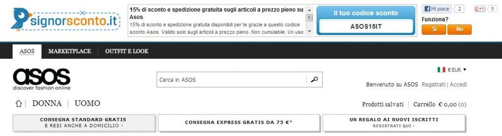 signorsconto asos prova