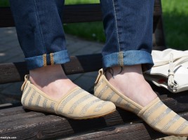 slippers voile blanche