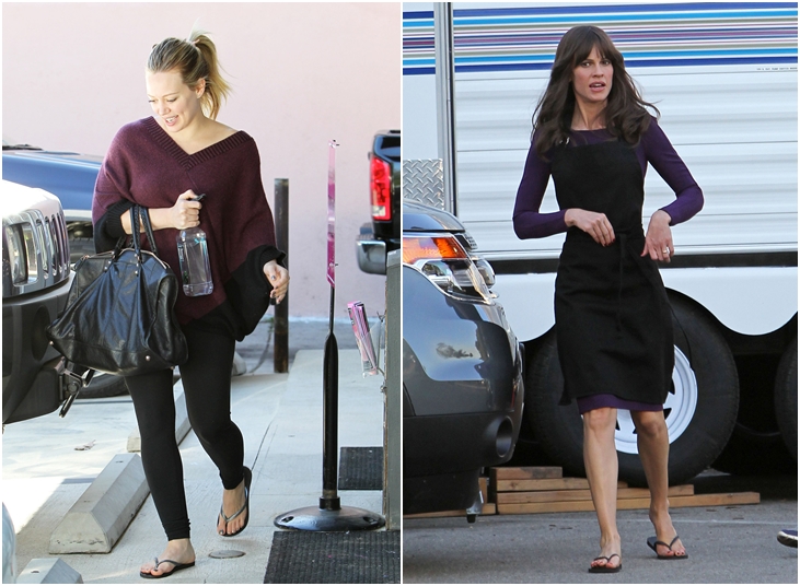 HILARY DUFF e HILARY SWANK  indossano Havaianas