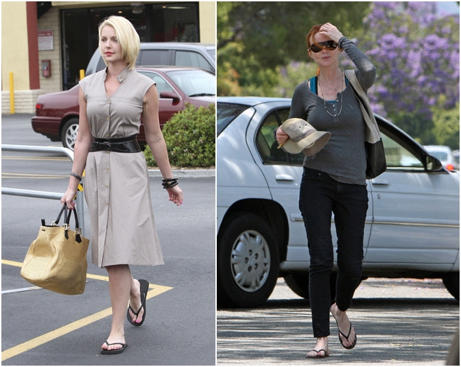 KATHERINE HEIGL e MARCIA CROSS indossano Havaianas