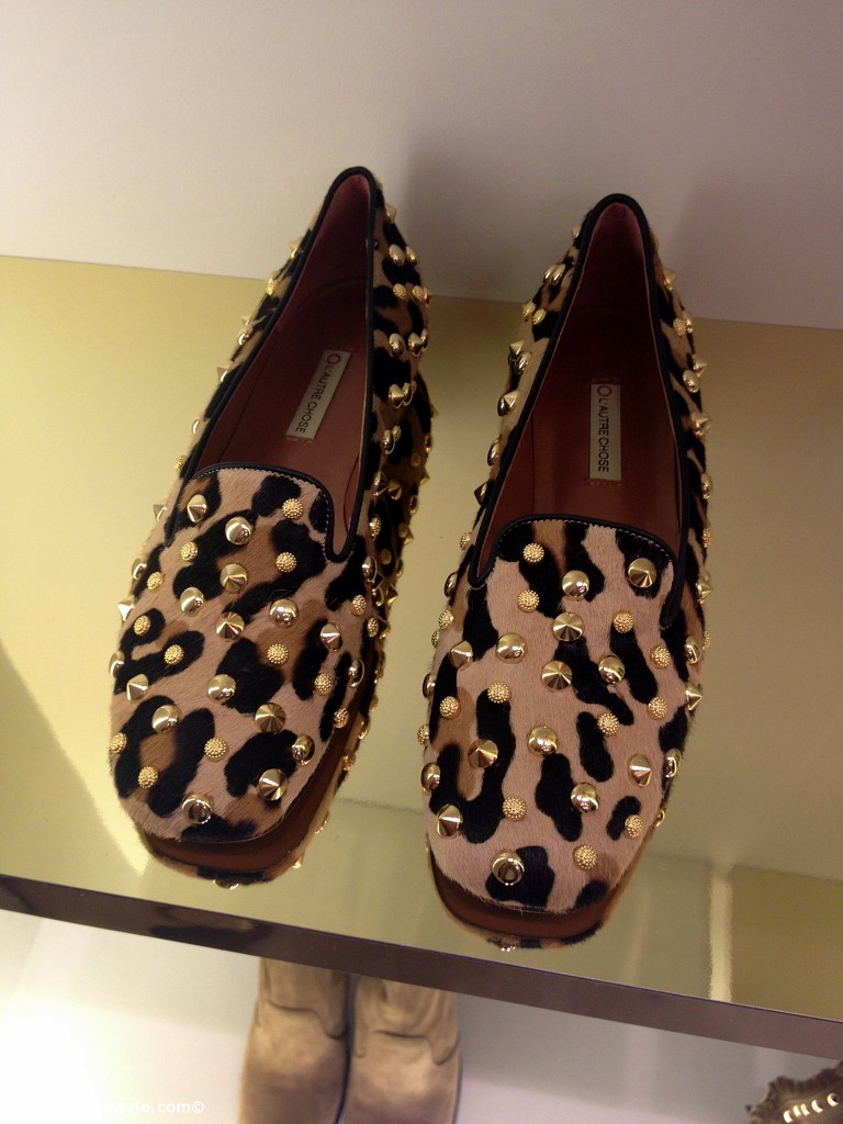 Slippers borchiate animalier l'autre chose