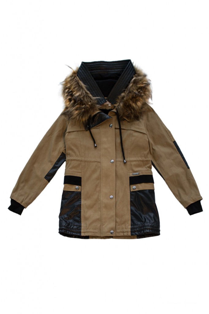 KORALLINE Parka beige e nero autunno inverno 2013 2014