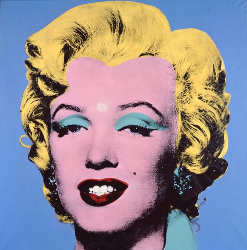 shot light blue marylin andy warhol