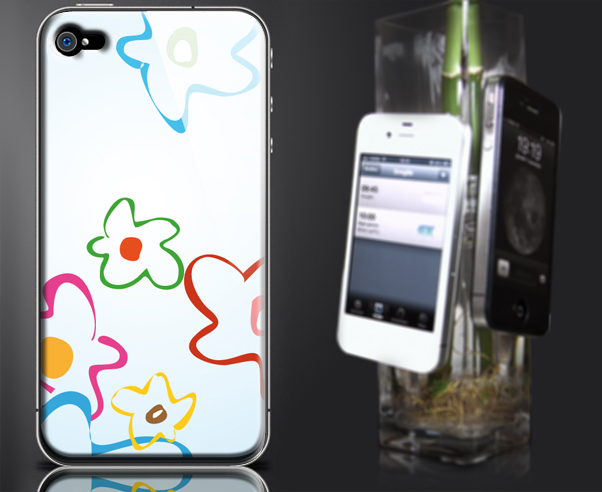 Coverstick iphone fiori colorati