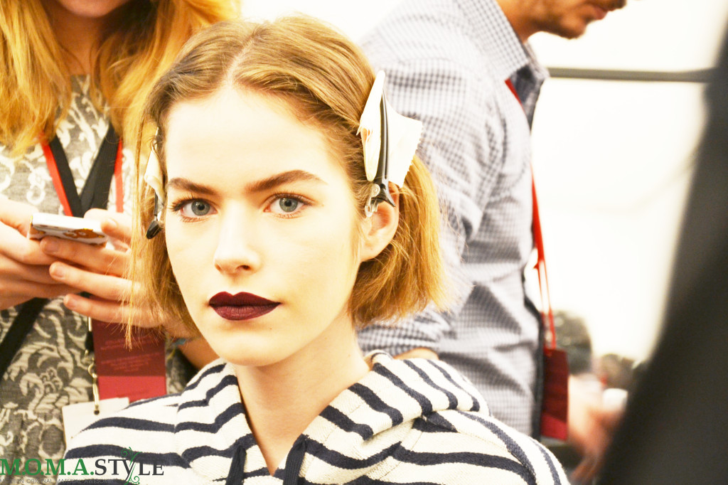 Beauty look backstage Scervino