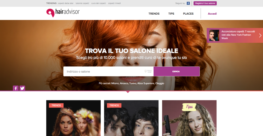 Homepage Hairadvisor