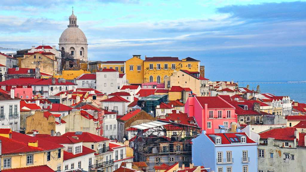 Lisbona veduta panoramica