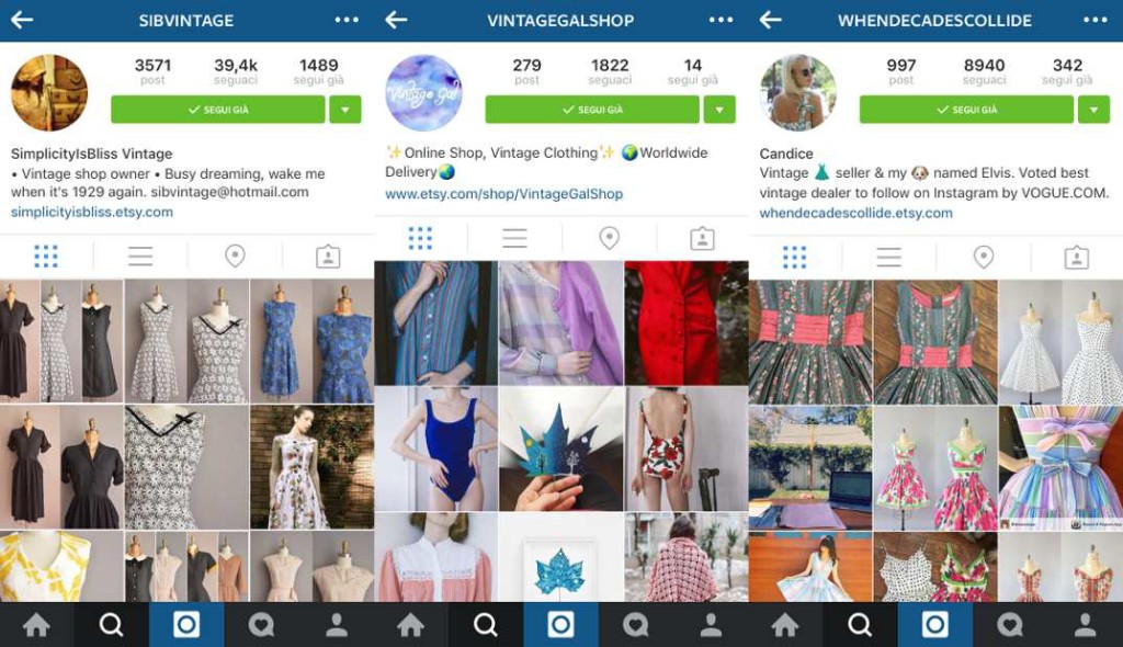 Shopping Vintage Instagram 3