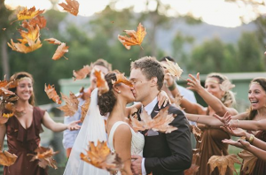 matrimonio, autunno, wedding, fall, 2014, inspirational, leaves, foglie, kiss, bacio